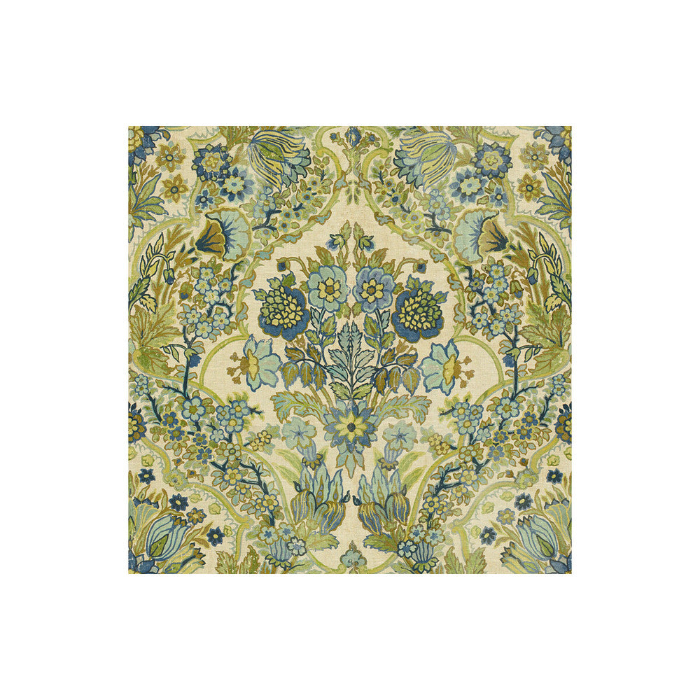 Tetbury Blue/Green by Lee Jofa Fabric ROYAL OAK ANNIVERSARY LINEN - 100% Italy - Horizontal: 26.75 and Vertical: 27.5 55 - Fabric Carolina -