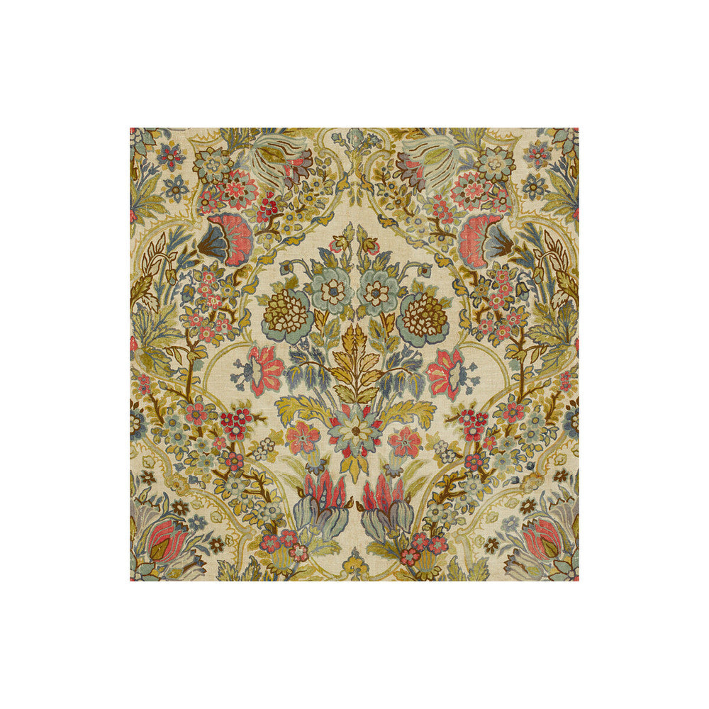 Tetbury Rose/Aqua by Lee Jofa Fabric ROYAL OAK ANNIVERSARY LINEN - 100% Italy Horizontal: 26.75 and Vertical: 27.5 55 - Fabric Carolina -