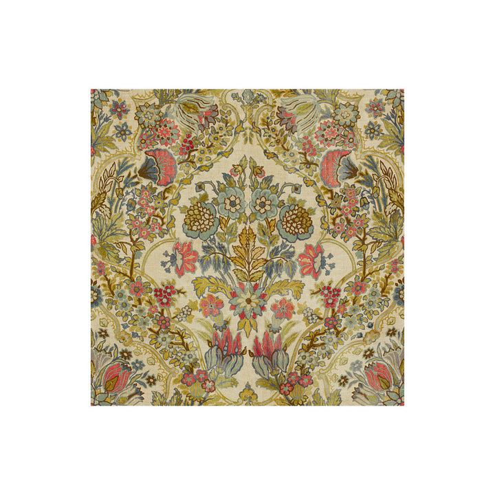 Tetbury Rose/Aqua by Lee Jofa Fabric ROYAL OAK ANNIVERSARY LINEN - 100% Italy Horizontal: 26.75 and Vertical: 27.5 55 - Fabric Carolina -
