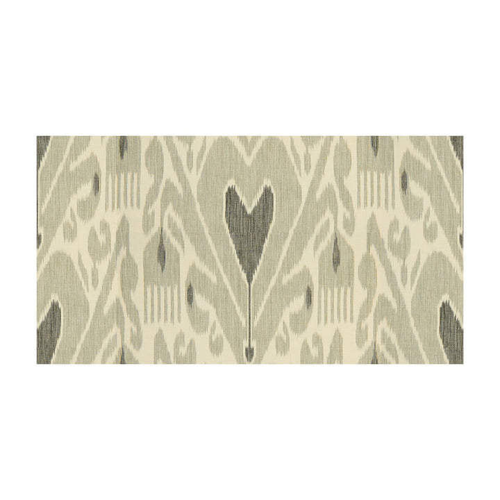 Khalat Ikat Ebony/Pewter by Lee Jofa Fabric ITHAKA COLLECTION COTTON - 60%;LINEN - 40% Thailand MEDIUM Horizontal: 17.5 and Vertical: 18.625 52.5 - Fabric Carolina -