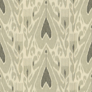 Khalat Ikat Ebony/Pewter by Lee Jofa Fabric