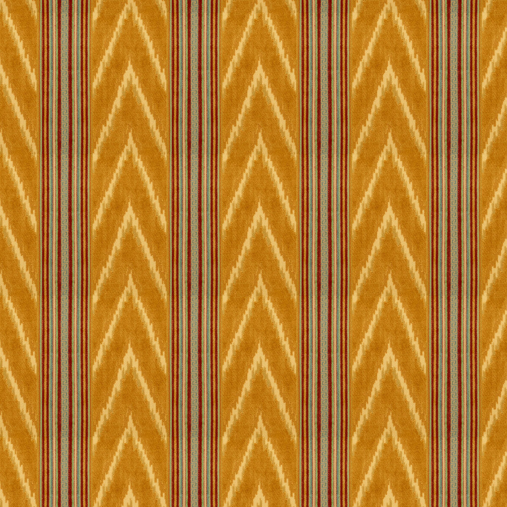 Ithaka Velvet Gold/Red by Lee Jofa Fabric ITHAKA COLLECTION VISCOSE - 87%;COTTON - 13% Belgium - Horizontal: 9.06 and Vertical: 3.15 53.5 - Fabric Carolina -