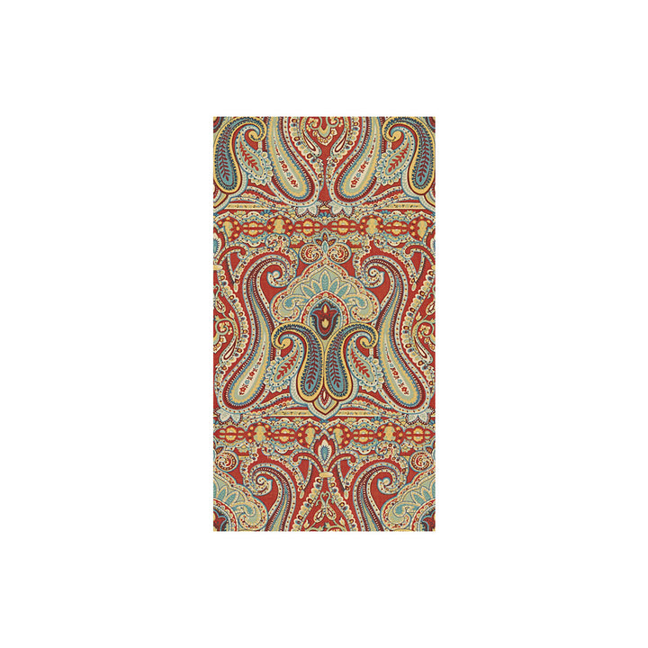 Alsace Paisley Red/Blue by Lee Jofa Fabric SUZANNE KASLER COLLECTION II LINEN - 53%;COTTON - 35%;NYLON - 12% United Kingdom MEDIUM Horizontal: 13.5 and Vertical: 27 54 - Fabric Carolina -