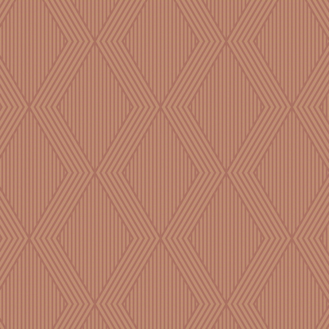 Garbo - Terracotta And Gold by Schumacher Wallcovering