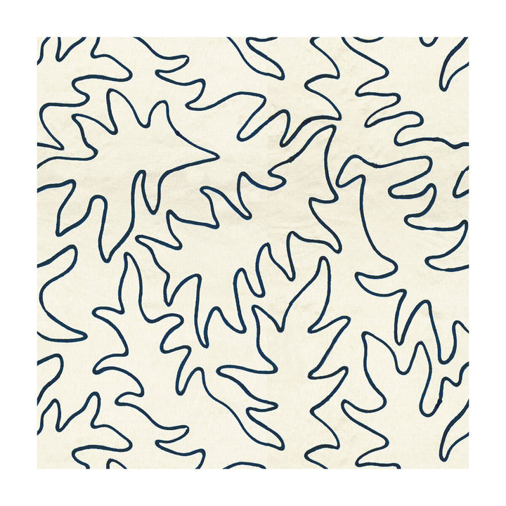 Gigi Ivory/Blue by Lee Jofa Fabric BUNNY WILLIAMS RAYON - 75%;SILK - 25% India Horizontal: 26.75 and Vertical: 31.5 53 - Fabric Carolina -