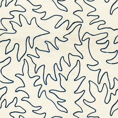 Gigi Ivory/Blue by Lee Jofa Fabric