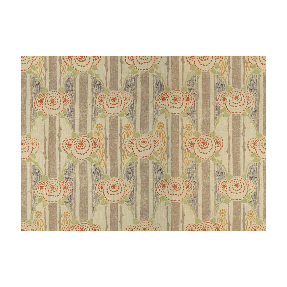 Eloise Purple/Spice by Lee Jofa Fabric BUNNY WILLIAMS LINEN - 100% United Kingdom MEDIUM Horizontal: 27 and Vertical: 20 54 - Fabric Carolina -