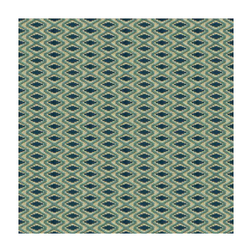 Otto Trellis Lagoon/Teal by Lee Jofa Designer Fabric PARISH-HADLEY COTTON - 95%;POLYESTER - 5% Belgium Horizontal: 3.25 and Vertical: 1 53.5 - Swanky Fabrics -