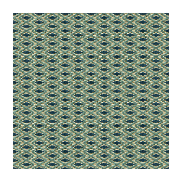 Otto Trellis Lagoon/Teal by Lee Jofa Designer Fabric PARISH-HADLEY COTTON - 95%;POLYESTER - 5% Belgium Horizontal: 3.25 and Vertical: 1 53.5 - Swanky Fabrics -