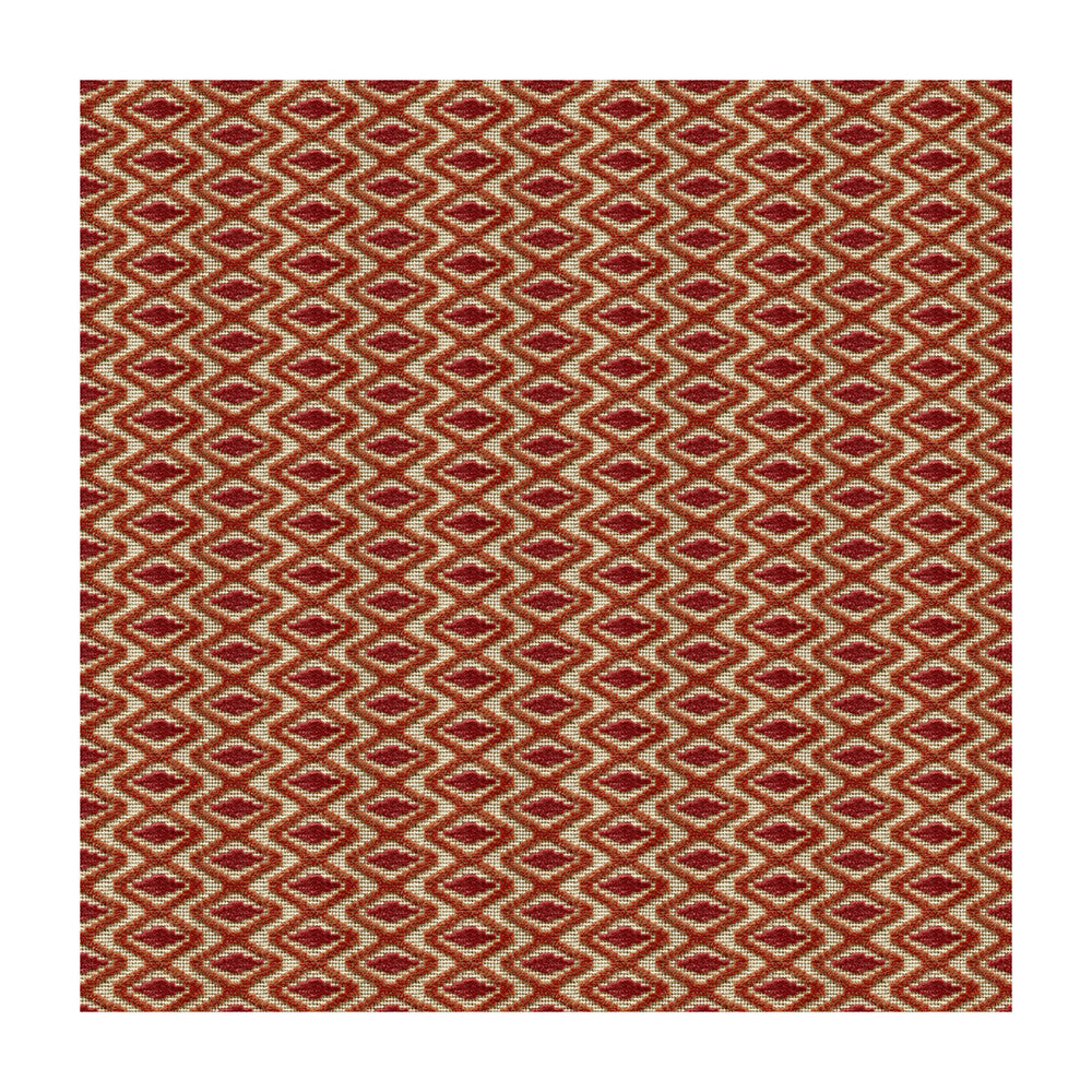 Otto Trellis Spice/Red by Lee Jofa Fabric PARISH-HADLEY COTTON - 95%;POLYESTER - 5% Belgium - Horizontal: 3.25 and Vertical: 1 53.5 - Fabric Carolina -