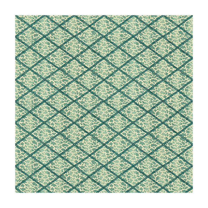 Jag Trellis Turquoise by Lee Jofa Fabric PARISH-HADLEY VISCOSE - 100% India - Horizontal: 6.3 and Vertical: 4 52 - Fabric Carolina -