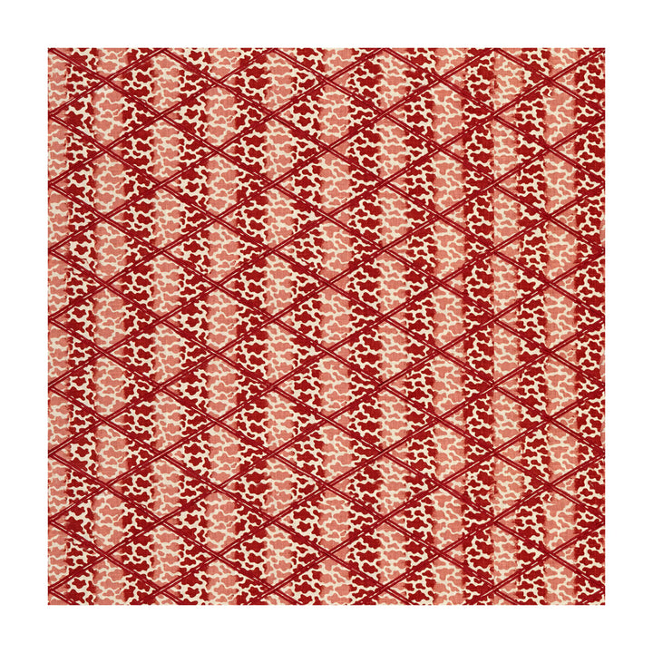 Jag Trellis Red by Lee Jofa Fabric PARISH-HADLEY VISCOSE - 100% India - Horizontal: 6.3 and Vertical: 4 52 - Fabric Carolina -