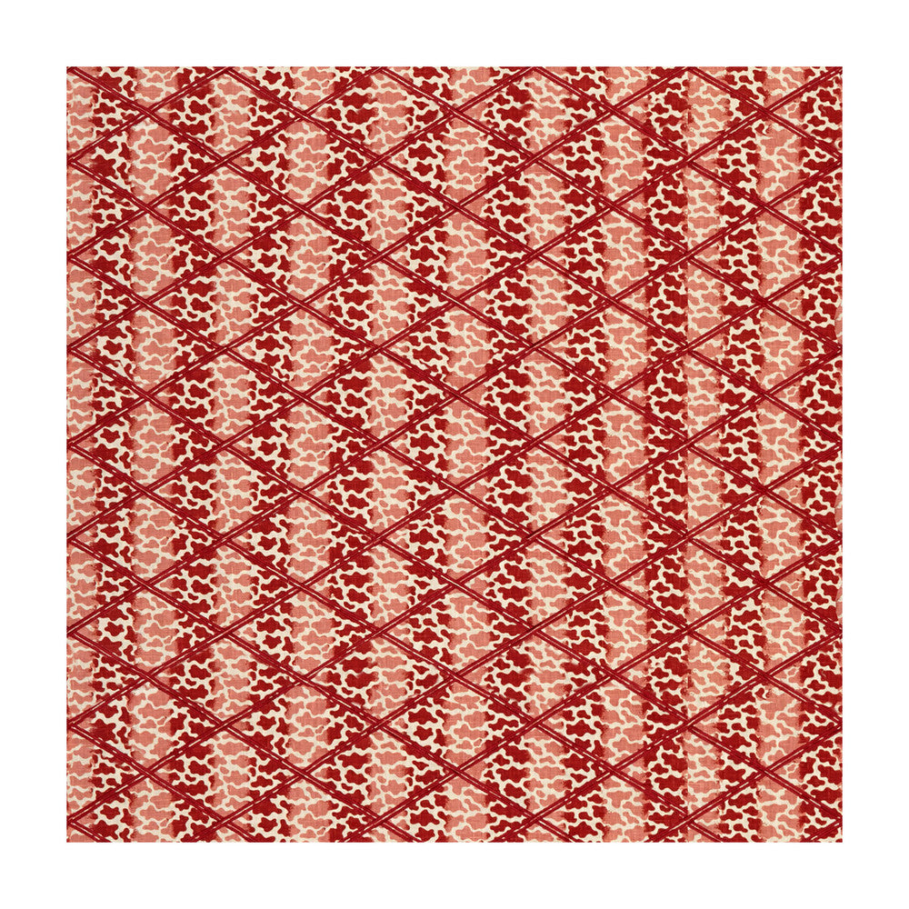 Jag Trellis Red by Lee Jofa Fabric Lee Jofa Fabric Jag Trellis RedFabric PARISH-HADLEY VISCOSE - 100% India </p><p>Repeat: H: 6.3, V: 4 52 - Fabric Carolina -