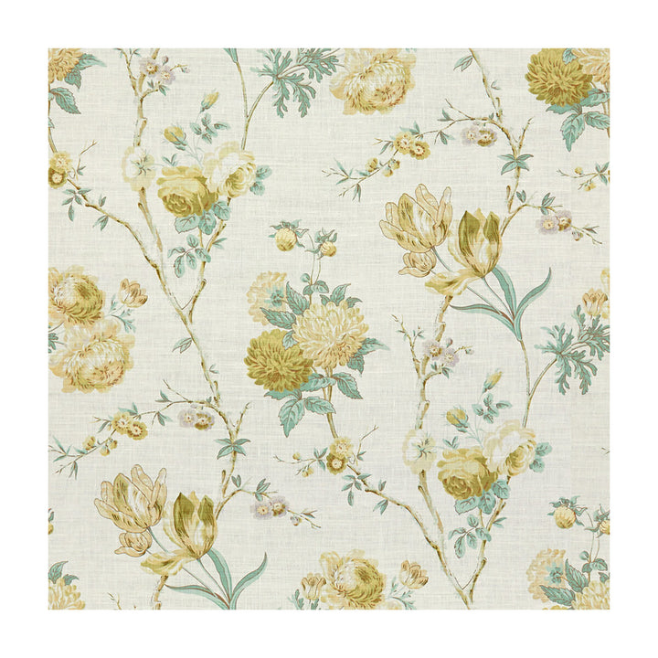 Allegra Linen Green/Aqu by Lee Jofa Fabric PARISH-HADLEY LINEN - 90%;NYLON - 10% United Kingdom Horizontal: 18 and Vertical: 36 54 - Fabric Carolina -