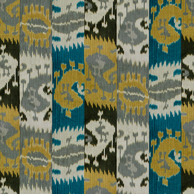 Harry Velvet Gold/Grey by Lee Jofa Fabric