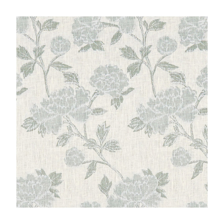Graciela Ivory/Lake by Lee Jofa Fabric AERIN COLLECTION 2 LINEN - 100% Thailand - Horizontal: 13 and Vertical: 23.5 53 - Fabric Carolina -