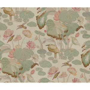 Nympheus Twill Shell/Jade by Lee Jofa Fabric