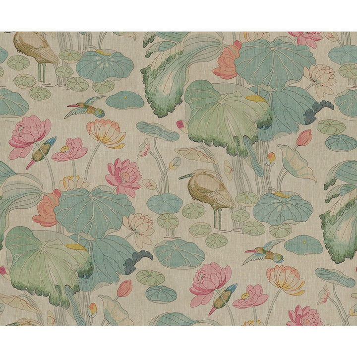 Nympheus Twill Pink/Teal by Lee Jofa Fabric Lee Jofa Fabric Nympheus Twill Pink/TealFabric LINEN - 100% Thailand </p><p>Repeat: H: 50, V: 42 50 - Fabric Carolina -