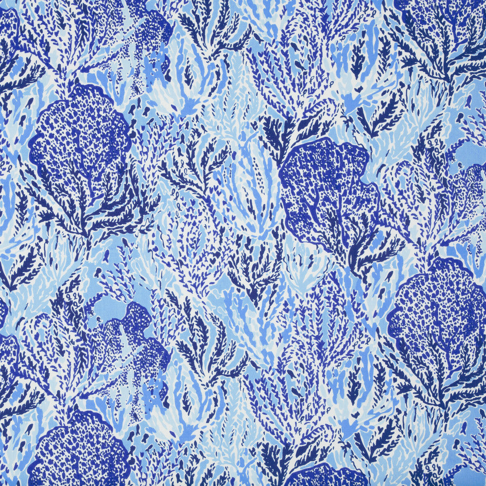 Let'S Cha Cha Beach Blue by Lee Jofa Designer Fabric LILLY PULITZER II COTTON - 100% United States Horizontal: 27 and Vertical: 25.25 54 - Swanky Fabrics -