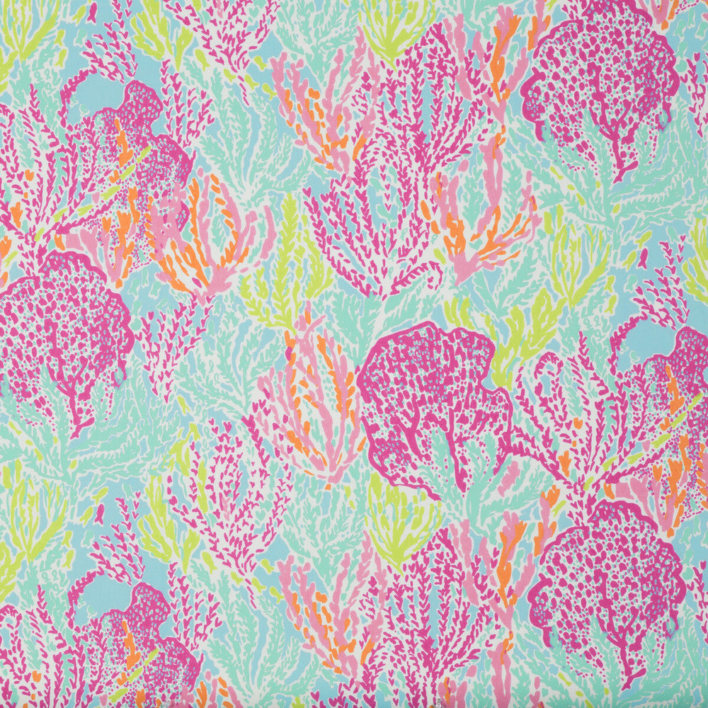 Let'S Cha Cha Tiki/Shorely by Lee Jofa Fabric LILLY PULITZER II COTTON - 100% United States Horizontal: 27 and Vertical: 25.25 54 - Fabric Carolina -
