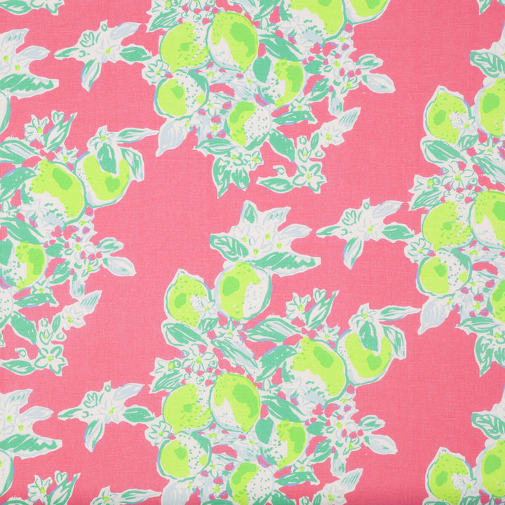 Pink Lemonade Hotty Pink by Lee Jofa Fabric LILLY PULITZER II COTTON - 89%;FLAX - 11% United States - Horizontal: 18 and Vertical: 25.25 54 - Fabric Carolina -
