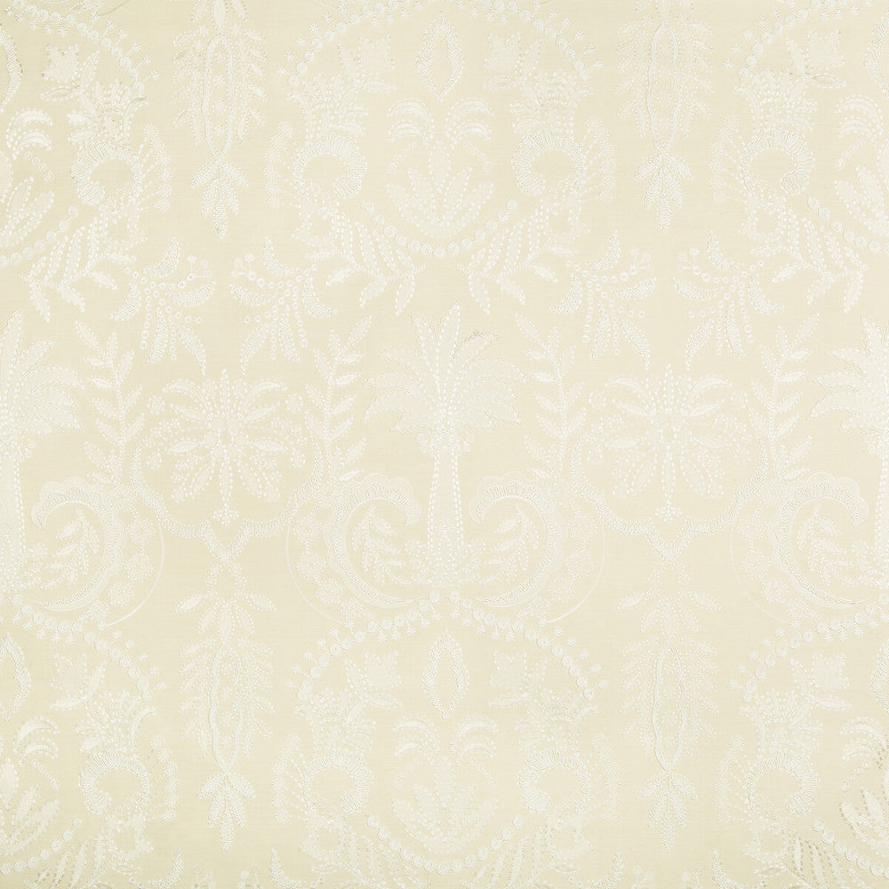 Golconda Ivory by Lee Jofa Fabric OSCAR DE LA RENTA III VISCOSE - 44%;POLYESTER - 36%;LINEN - 20% India Horizontal: 17 and Vertical: 23.5 50.25 - Fabric Carolina -