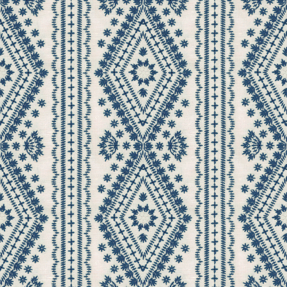Lucknow Blue by Lee Jofa Fabric Lee Jofa Fabric Lucknow BlueFabric OSCAR DE LA RENTA III POLYESTER - 75%;LINEN - 15%;COTTON - 10% India </p><p>Repeat: H: 7.25, V: 7.5 51 - Fabric Carolina -