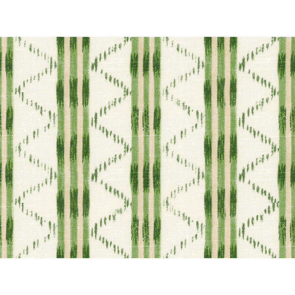 Makassar Green by Lee Jofa Fabric OSCAR DE LA RENTA III COTTON - 89%;FLAX - 11% United States - Horizontal: 9 and Vertical: 27 54 - Fabric Carolina -