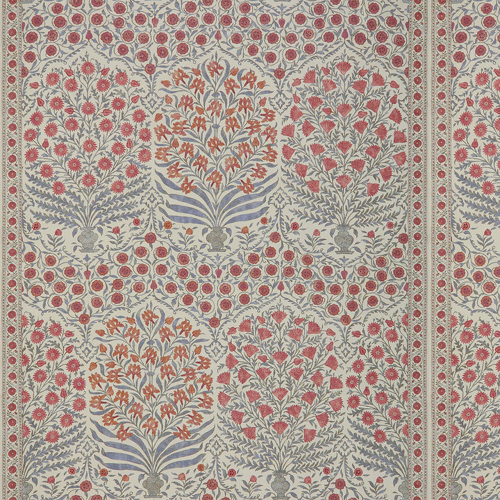 Sameera Red/Blue by Lee Jofa Fabric OSCAR DE LA RENTA III COTTON - 100% United Kingdom Horizontal: 54.5 and Vertical: 62 54 - Fabric Carolina -