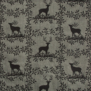 Caribou Emb Black by Lee Jofa Fabric