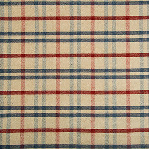 Fannin Plaid Ruby/Navy by Lee Jofa Fabric