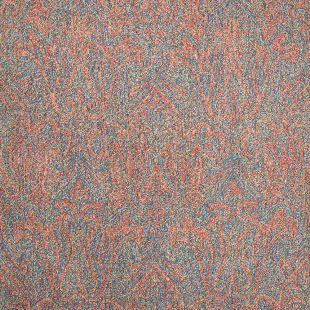 Toccoa Paisley Ruby/Blue by Lee Jofa Fabric LODGE II WEAVES AND EMBROIDERIES WOOL - 66%;COTTON - 34% Turkey - Horizontal: 23.86 and Vertical: 56.89 47.72 - Fabric Carolina -