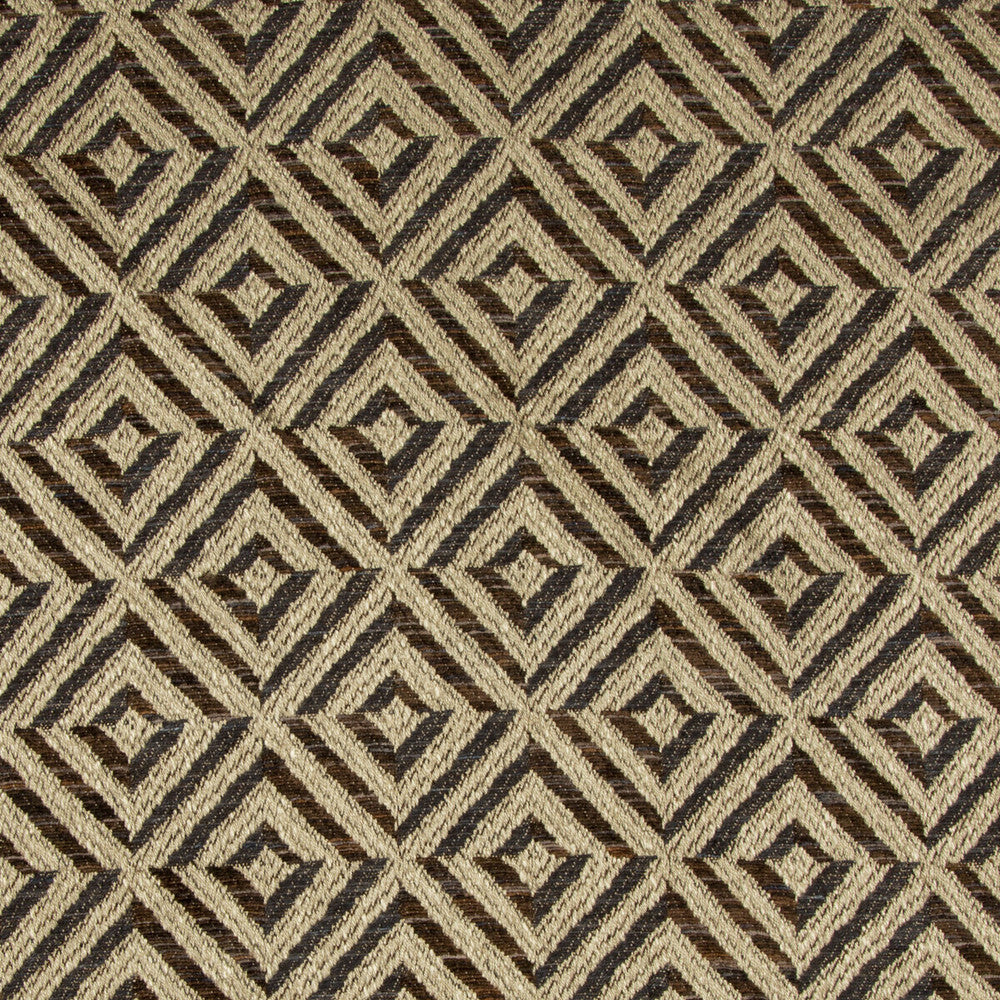 Verbier Diamond Mink/Ebony by Lee Jofa Fabric LODGE II WEAVES AND EMBROIDERIES VISCOSE - 61%;LINEN - 20%;POLYESTER - 11%;COTTON - 8% Italy HEAVY Horizontal: 3.5 and Vertical: 3.9 55 - Fabric Carolina -