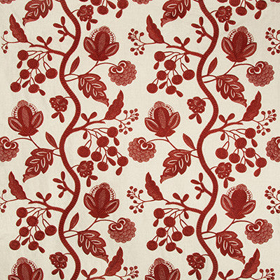 Alladale Emb Red by Lee Jofa Fabric