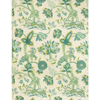 Leyland Print Emerald/Teal by Lee Jofa Fabric
