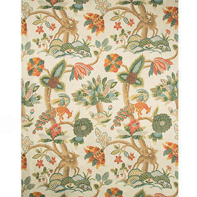 Leyland Print Berry/Forest by Lee Jofa Fabric