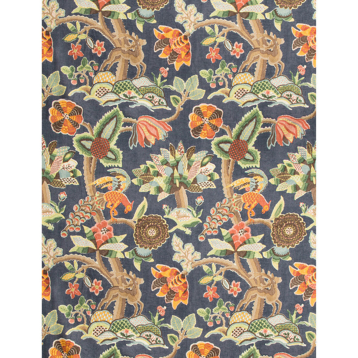 Leyland Print Blue/Multi by Lee Jofa Fabric LODGE II PRINTS LINEN - 51%;VISCOSE - 49% Thailand MEDIUM Horizontal: 26.25 and Vertical: 45.99 52.5 - Fabric Carolina -