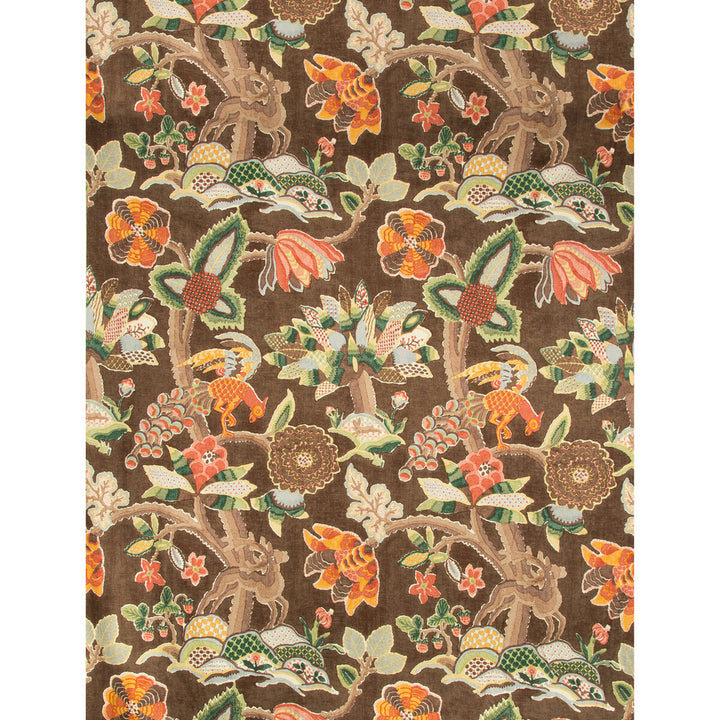 Leyland Print Tobacco by Lee Jofa Fabric LODGE II PRINTS LINEN - 51%;VISCOSE - 49% Thailand MEDIUM Horizontal: 26.25 and Vertical: 45.99 52.5 - Fabric Carolina -