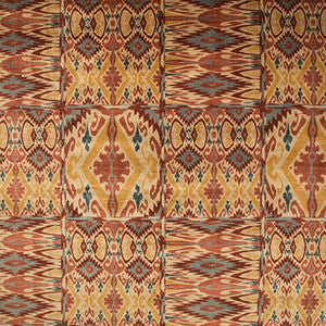 Trent Ikat Vel Ruby/Gold by Lee Jofa Fabric