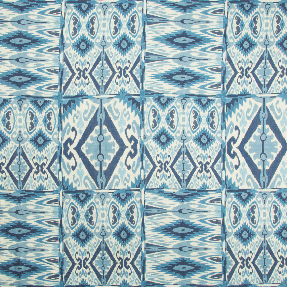 Trent Ikat Linen Lake by Lee Jofa Fabric LODGE II PRINTS LINEN - 58%;COTTON - 42% Italy HEAVY Horizontal: 25.19 and Vertical: 29.72 50.4 - Fabric Carolina -