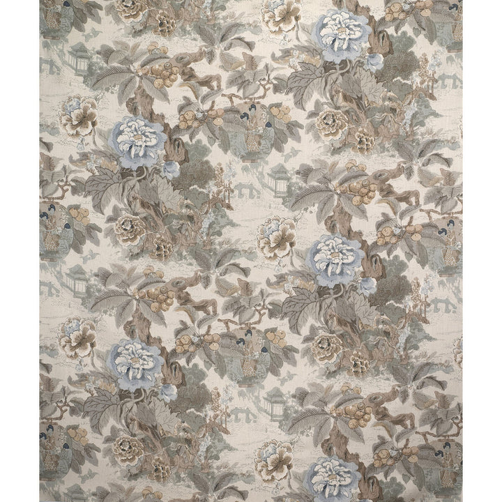 Chinese Lantern Ii Pebble by Lee Jofa Fabric LINEN - 51%;VISCOSE - 49% Thailand MEDIUM Horizontal: 50 and Vertical: 28 50 - Fabric Carolina -