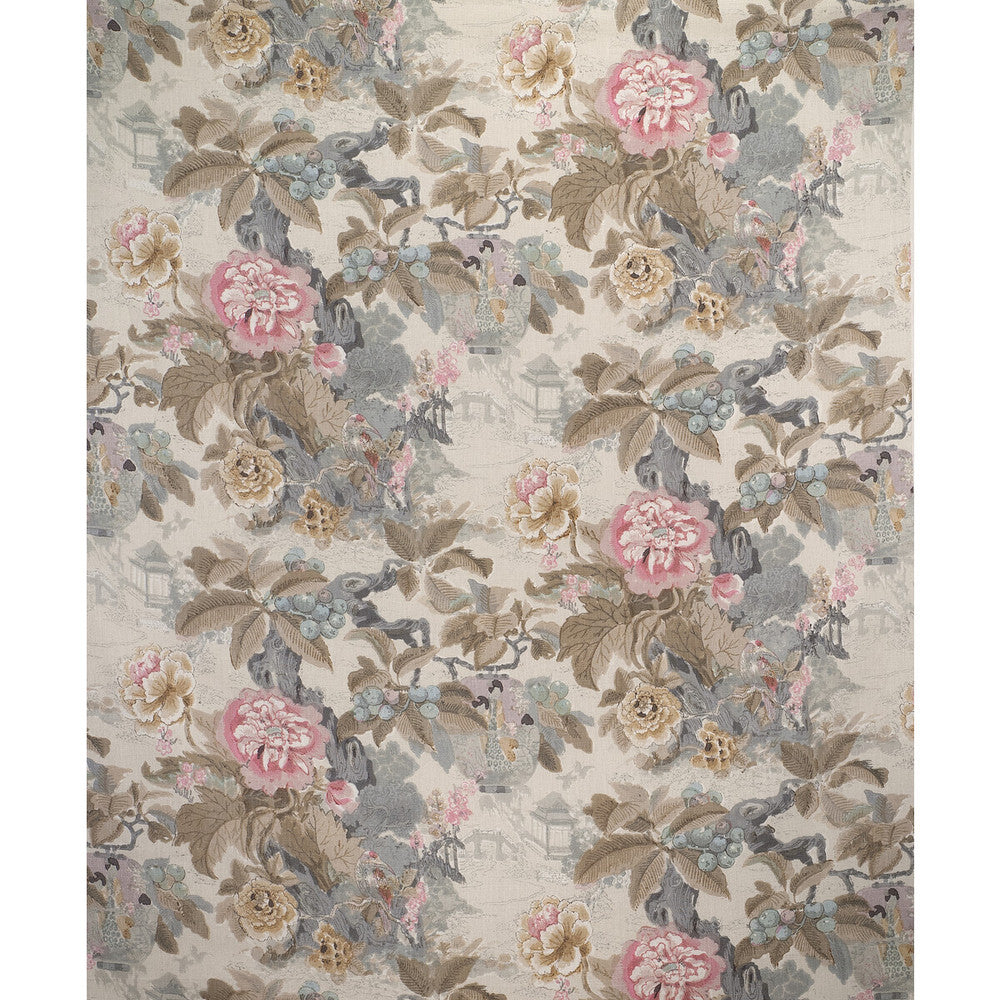 Chinese Lantern Ii Petal/Stone by Lee Jofa Fabric LINEN - 51%;VISCOSE - 49% Thailand MEDIUM Horizontal: 50 and Vertical: 28 50 - Fabric Carolina -