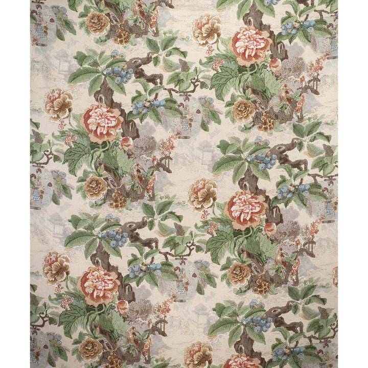 Chinese Lantern Ii Spring by Lee Jofa Fabric - LINEN - 51%;VISCOSE - 49% Thailand MEDIUM Horizontal: 50 and Vertical: 28 50 - Fabric Carolina -
