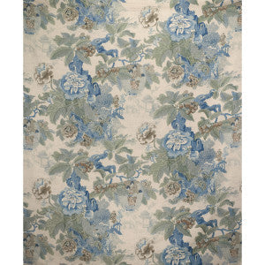 Chinese Lantern Ii Sky/Jade by Lee Jofa Fabric