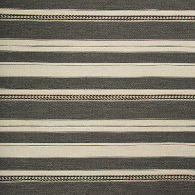 Entoto Stripe Grey/Ebony by Lee Jofa Fabric