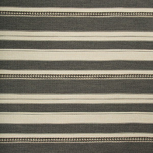 Entoto Stripe Grey/Ebony by Lee Jofa Fabric