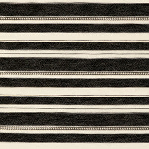 Entoto Stripe Ivory/Black by Lee Jofa Fabric