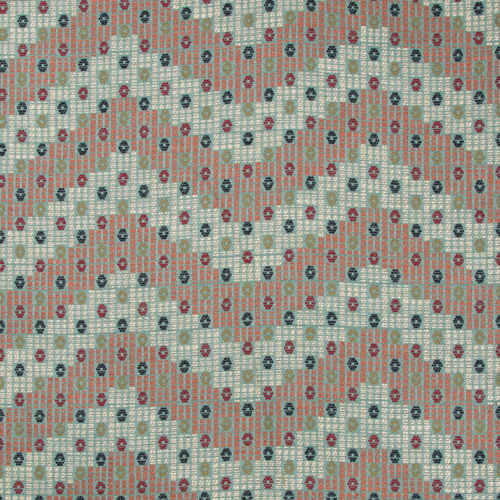 Addis Ababa Aqua/Multi by Lee Jofa Fabric MERKATO VISCOSE - 44%;COTTON - 26%;LINEN - 21%;POLYESTER - 9% Italy HEAVY Horizontal: 27 and Vertical: 21 54 - Fabric Carolina -