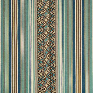 Dallol Stripe Teal/Brown by Lee Jofa Fabric