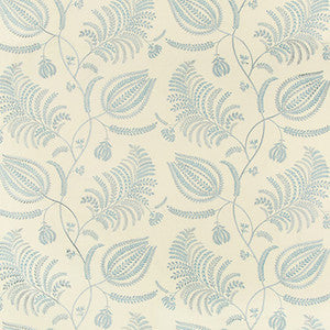 Palmero Emb Ecru/Sky by Lee Jofa Fabric